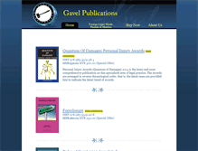 Tablet Screenshot of gavel-publications.com